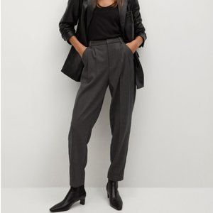 Mango Pleat Detail Pants